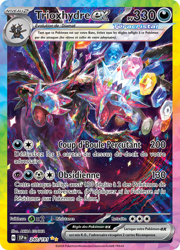 Carte pokémon trioxhydre - carte,