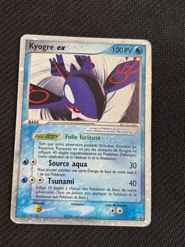 Carte pokémon kyogre - ex, 037
