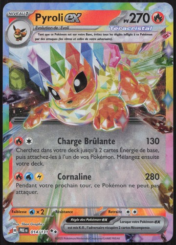 Carte pokémon pyroli - carte,