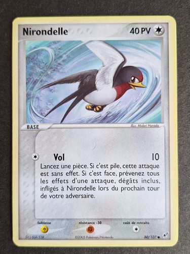 Nirondelle 107 carte - 80/107,