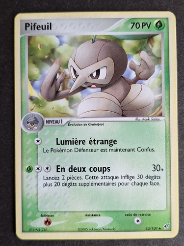 Pifeuil 107 carte pokemon - 43/107,