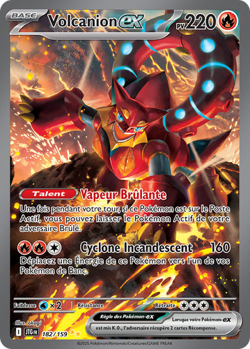 Carte pokémon volcanion - carte, volcanion-ex